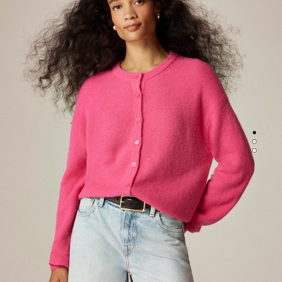 JCREW SUPER SOFT BUBBLE HEM CARDIGAN - Picture 5 of 7